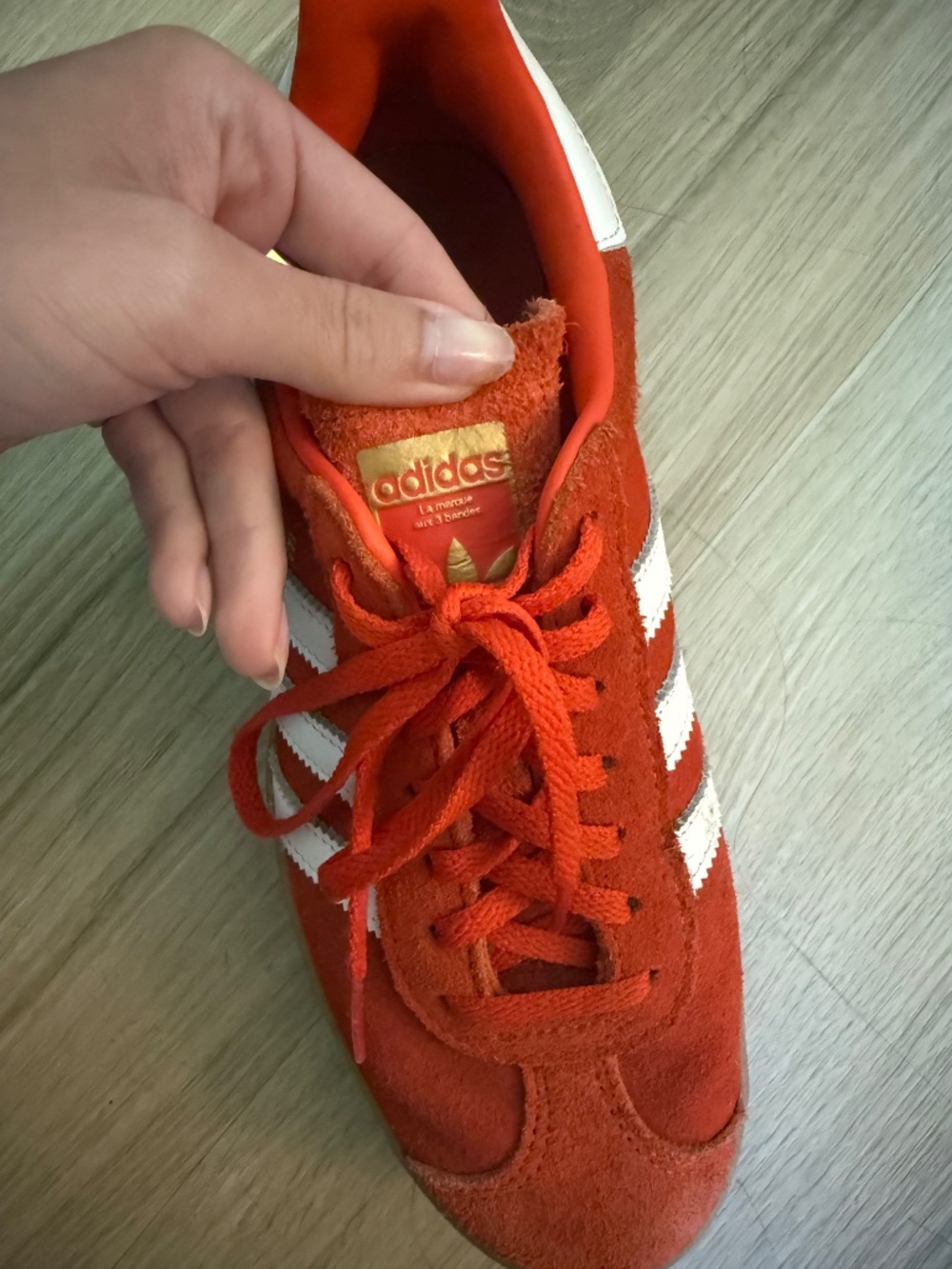 Adidas Gazelle Bold Collegiate Orange Gum - Picture 3 of 4